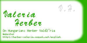 valeria herber business card